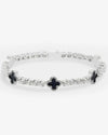 5MM AGATE MOISSANITE TENNIS BRACELET 14K GOLD