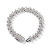 INFINITE CROSS BRACELET - ICED OUT