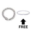 CROSS BRACELET + FREE 4MM TENNIS BRACELET