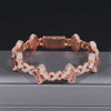 CLOVER LEAF BRACELET ICED OUT MOISSANITE
